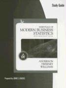 Stock image for Study Guide for Anderson/Sweeney/Williams Essentials of Modern Business Statistics, 3rd for sale by Shopbookaholic Inc