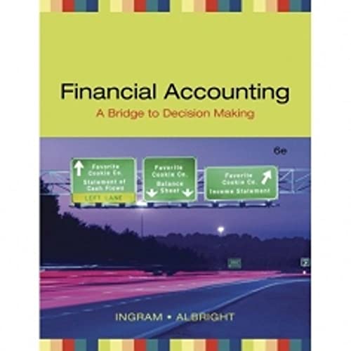 Beispielbild fr Financial Accounting: A Bridge to Decision Making zum Verkauf von ThriftBooks-Dallas