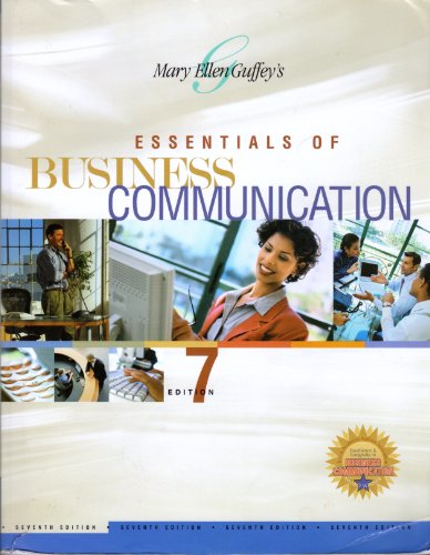 Stock image for Essentials of Business Communication (Available Titles CengageNOW) for sale by Goodwill Books