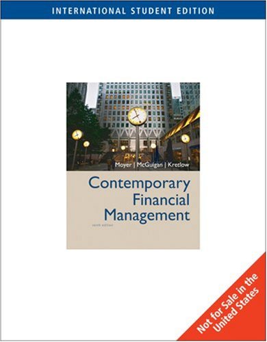 Imagen de archivo de Contemporary Financial Management a la venta por Better World Books Ltd
