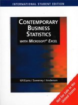 Imagen de archivo de Contemporary Business Statistics with Microsoft Excel: With CD-Rom and Infotrac a la venta por Phatpocket Limited