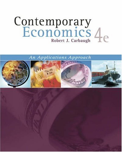 Beispielbild fr Contemporary Economics With Infotrac: An Application Approach: Fourth Edition zum Verkauf von a2zbooks