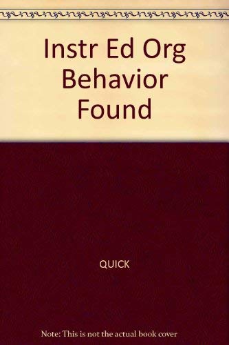 9780324316476: Instr Ed Org Behavior Found