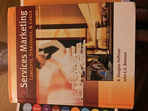 Imagen de archivo de Services Marketing: Concepts, Strategies, & Cases a la venta por ThriftBooks-Atlanta