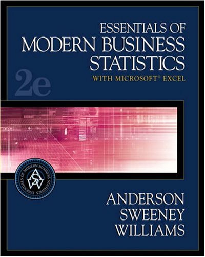 9780324320121: Essentials of Modern Business Statistics with Microsoft Excel (with CD-ROM and EasyStat Digital Tutor for Microsoft Excel)