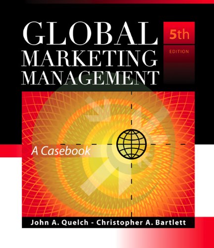 Beispielbild fr Global Marketing Management : A Casebook zum Verkauf von Better World Books