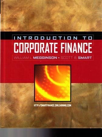 Beispielbild fr Introduction to Corporate Finance zum Verkauf von Better World Books