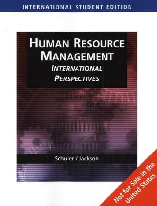 Human Resource Management: International Perspectives (9780324323320) by Susan E. Jackson
