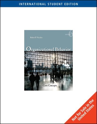 Stock image for Organizational Behavior: Core Concepts for sale by CSG Onlinebuch GMBH