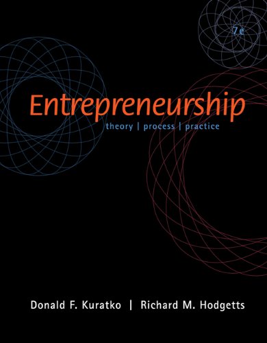 Imagen de archivo de Entrepreneurship: Theory/Process/Practice [With CDROM] a la venta por ThriftBooks-Atlanta