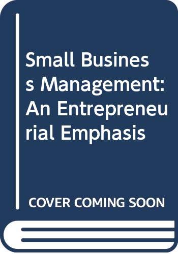 9780324323429: Small Business Management: An Entrepreneurial Emphasis