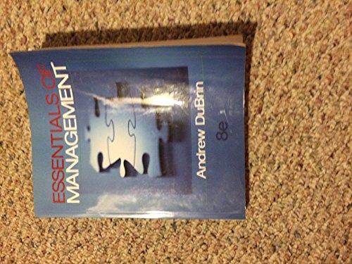 Essentials of Management (9780324353891) by DuBrin, Andrew J.