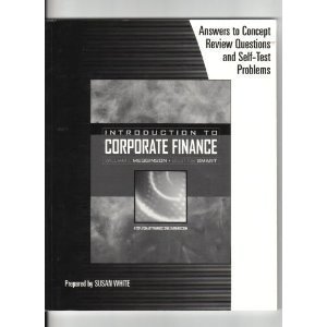 Beispielbild fr Introduction to Corporate Finance (3303 FIN Business Finance) zum Verkauf von HPB-Red