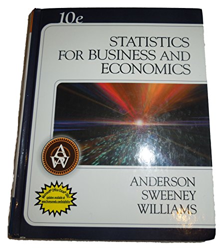 Stock image for Statistics for Business and Economics (with CD-ROM) (Available Titles CengageNOW) for sale by Wonder Book