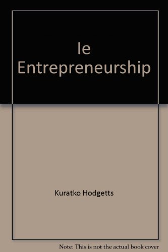 9780324362374: Ie Entrepreneurship