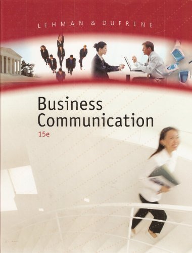 Beispielbild fr Business Communication zum Verkauf von Better World Books