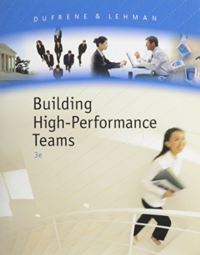 Imagen de archivo de Building High Preformance Teams Lehman / Dufrene's Business Communication, 15th a la venta por HPB-Red