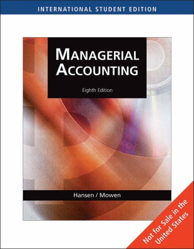 9780324376067: Managerial Accounting