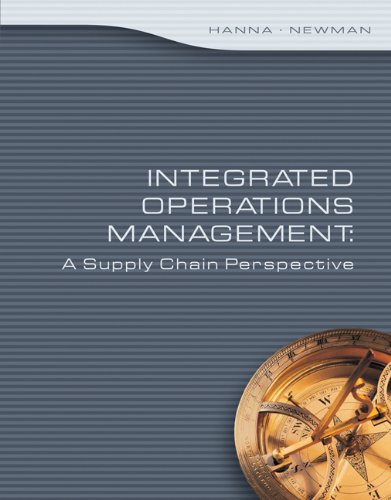 Beispielbild fr Integrated Operations Management: A Supply Chain Perspective (Thomson Advantage Books) zum Verkauf von SecondSale