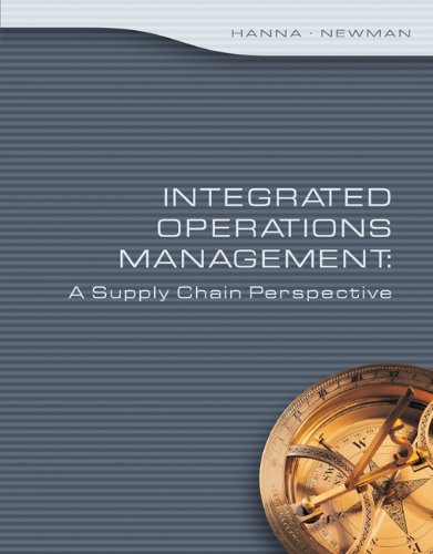 Imagen de archivo de Integrated Operations Management: A Supply Chain Perspective (Thomson Advantage Books) a la venta por SecondSale