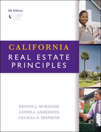 Imagen de archivo de California Real Estate Principles a la venta por Better World Books: West