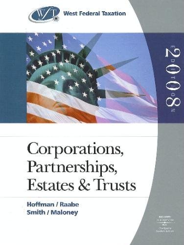 9780324380392: West Federal Taxation 2008: Corporations, Partnerships, Estates, and Trusts (with RIA Checkpoint and Turbo Tax Business CD-ROM)