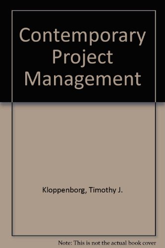 Imagen de archivo de Contemporary Project Management (Book Only) a la venta por ThriftBooks-Atlanta