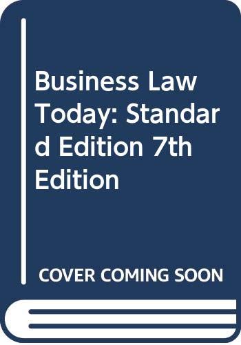 9780324392999: Business Law Today: Standard Edition 7th Edition [Paperback] by J.K