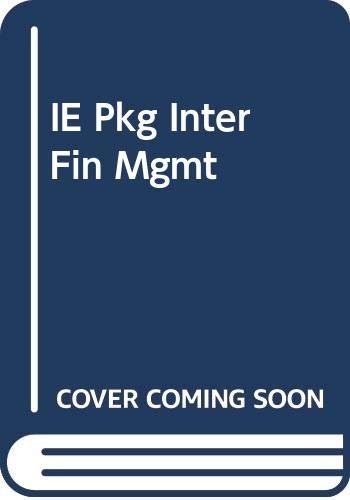 Imagen de archivo de IE Pkg Inter Fin Mgmt a la venta por HPB-Red