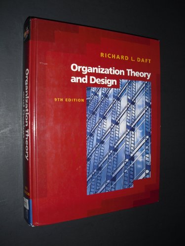 Beispielbild fr Organization Theory and Design (with InfoTrac) (Available Titles CengageNOW) zum Verkauf von SecondSale