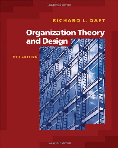 Imagen de archivo de Organization Theory and Design a la venta por Better World Books