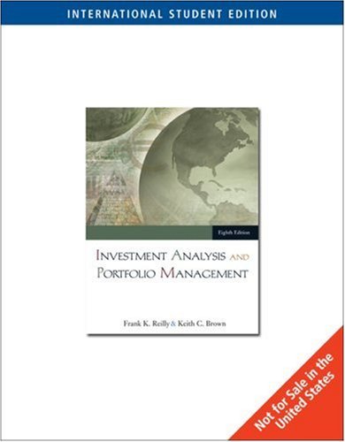 Stock image for Investment Analysis & Portfolio Management von Frank K. Reilly (Autor), Keith C. Brown for sale by BUCHSERVICE / ANTIQUARIAT Lars Lutzer