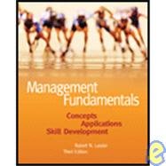 Imagen de archivo de Management Fundamentals- Concepts, Applications and Skill Development- Instructor's Edition a la venta por a2zbooks
