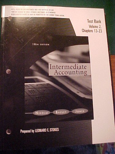 TB Vol 2 Intermediate Acc (9780324406832) by Leonard Stokes