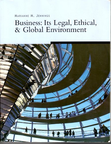 Stock image for Business: Its Legal, ethical, & Global Environment for sale by HPB-Red