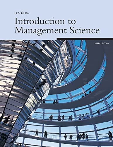 Beispielbild fr Introduction to Management Science, 3e zum Verkauf von ThriftBooks-Dallas