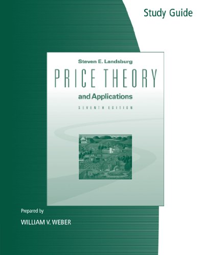 Imagen de archivo de Study Guide for Landsburg's Price Theory and Applications, 7th a la venta por Open Books