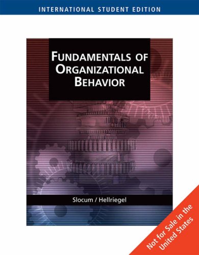 Imagen de archivo de Fundamentals Of Organizational Behavior a la venta por Anybook.com