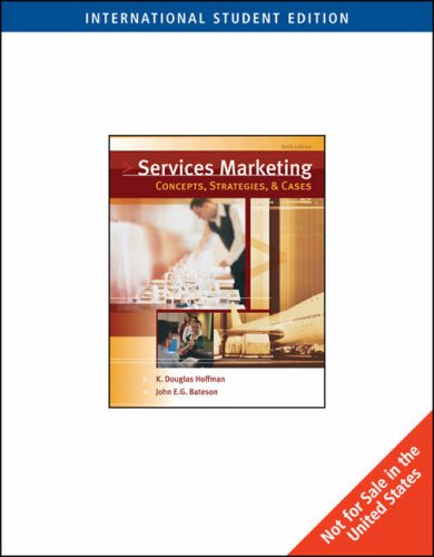 Imagen de archivo de Services Marketing: Concepts, Strategies, and Cases a la venta por Anybook.com