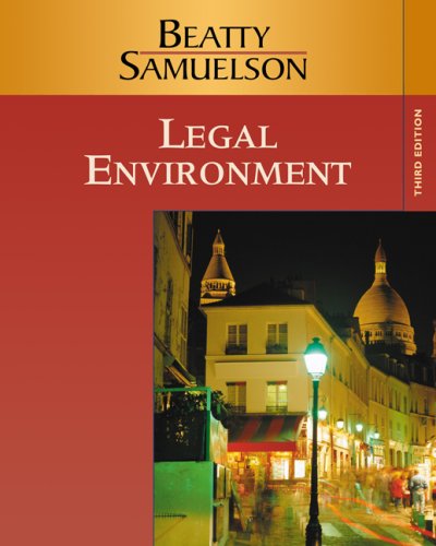 Stock image for Legal Environment for sale by BookHolders