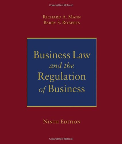 Imagen de archivo de Business Law and the Regulation of Business a la venta por SecondSale