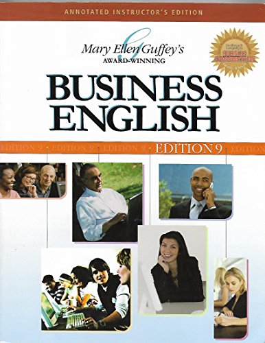 Stock image for Mary Ellen Guffey's Business English: Annotated Instructor's Edition for sale by ThriftBooks-Dallas