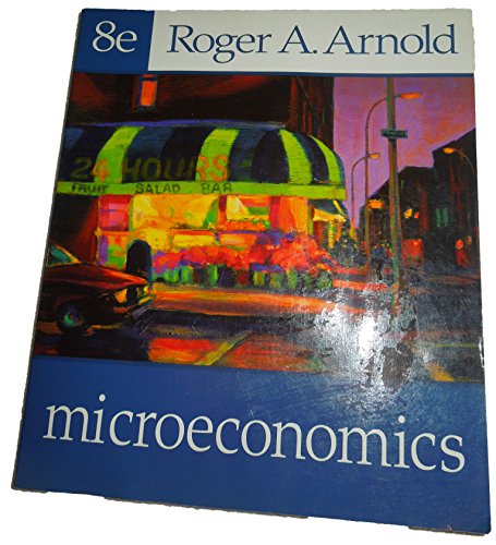 Imagen de archivo de Microeconomics (Available Titles CengageNOW) a la venta por HPB-Red