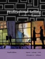 Imagen de archivo de Professional Selling: A Trust-Based Approach Ingram, Thomas; LaForge, Raymond; Avila, Ramon; Schwepker, Charles and Williams, Michael a la venta por Aragon Books Canada