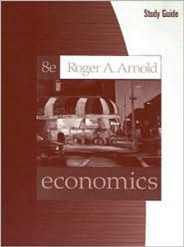 Imagen de archivo de Study Guide for Arnold's Economics, 8th a la venta por Wonder Book