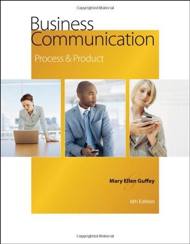 Beispielbild fr Business Communication : Process and Product zum Verkauf von Better World Books