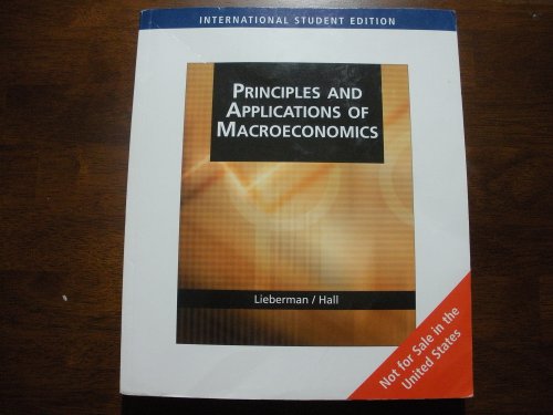 Beispielbild fr PRINCIPLES AND APPLICATIONS OF MACROECONOMICS (AISE) zum Verkauf von Basi6 International