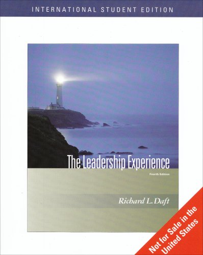 Imagen de archivo de The Leadership Experience, International Edition a la venta por WorldofBooks