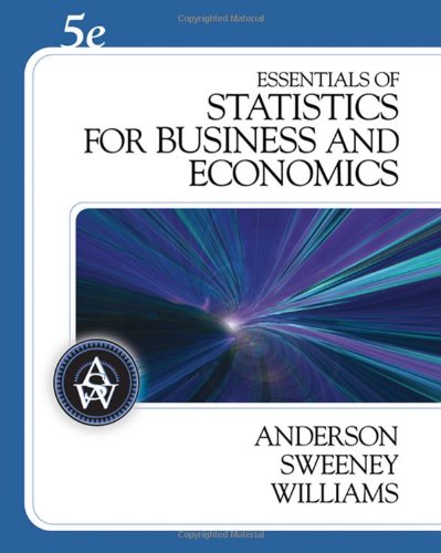 Beispielbild fr Essentials of Statistics for Business and Economics (with CD-ROM) (Available Titles CengageNOW) zum Verkauf von SecondSale
