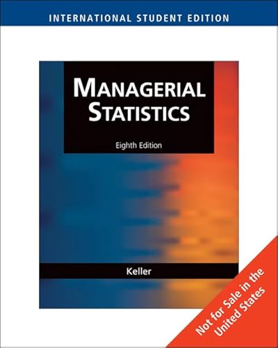 Stock image for Managerial Statistics for sale by Hawking Books